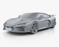Italdesign Zerouno 2021 3D модель clay render