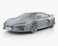 Italdesign Zerouno Duerta 2021 3D-Modell clay render