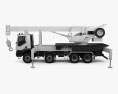 Iveco Trakker Crane Truck 2012 3d model side view