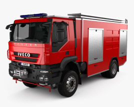 Iveco Trakker Fire Truck 2012 3D model