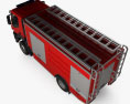 Iveco Trakker Fire Truck 2012 3d model top view