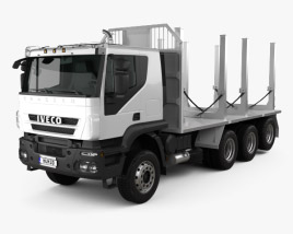 Iveco Trakker Log Truck 2012 3D model