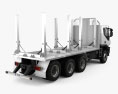Iveco Trakker Log Truck 2012 3d model back view