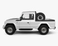 Iveco Massif pickup 2011 3d model side view
