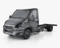 Iveco Daily Single Cab Chassis 2012 3d model wire render