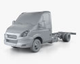Iveco Daily Single Cab Chassis 2012 3d model clay render