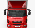 Iveco EuroCargo Box Truck 2013 Modello 3D vista frontale