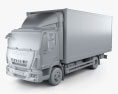 Iveco EuroCargo Box Truck 2013 3d model clay render