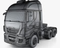 Iveco Stralis Camión Tractor 2012 Modelo 3D wire render