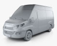 Iveco Daily Panel Van 2014 3d model clay render