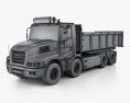 Iveco Strator Tipper Truck 2014 3d model wire render