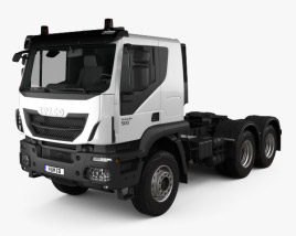 3D model of Iveco Trakker Tractor Truck 3-axle 2013