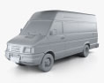 Iveco Daily Panel Van 1996 3d model clay render