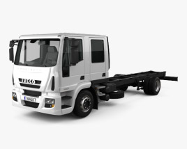 Iveco EuroCargo Double Cab Chassis Truck 2008 3D model