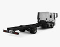 Iveco EuroCargo Double Cab Chassis Truck 2008 3d model back view