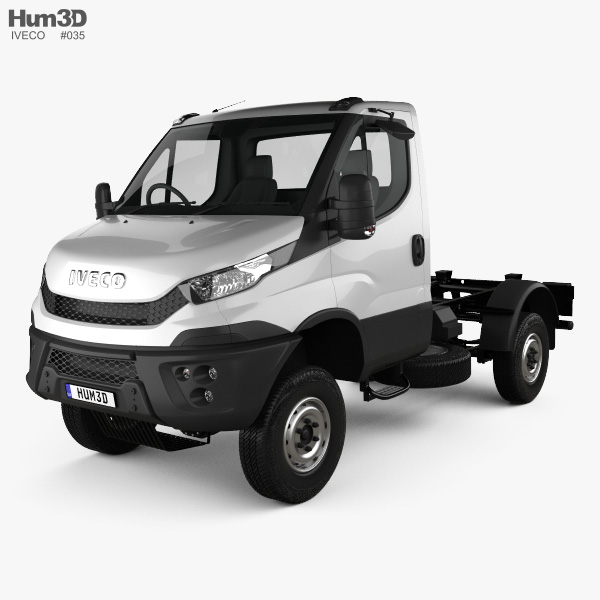 Iveco Daily 4x4 Single Cab Chassis 2017 3D model