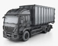 Iveco Stralis X-WAY Hook Lifter Truck 2017 3d model wire render