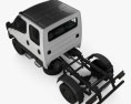Iveco Daily 4x4 Dual Cab Chassis 2017 3d model top view