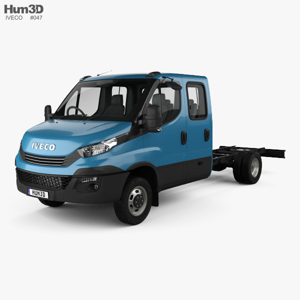 Iveco Daily Dual Cab Chassis 2017 3D model