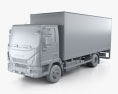 Iveco EuroCargo Box Truck 2015 3d model clay render