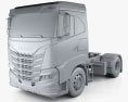 Iveco X-Way Tractor Truck 2020 3d model clay render