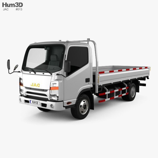 JAC N721 플랫 베드 트럭 2016 3D 모델 