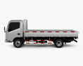 JAC N721 Flatbed Truck 2016 3d model side view