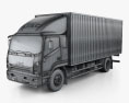 JAC Shuailing W Box Truck 2016 3d model wire render