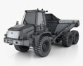 JCB 722 Dump Truck 2015 3d model wire render
