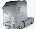JMC Weilong HV5 Tractor Truck 2021 3d model clay render