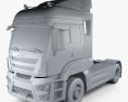 JMC Veyron Tractor Truck 2022 3d model clay render