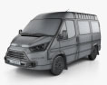 JMC Teshun Passenger Van L1 2021 3D-Modell wire render