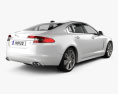 Jaguar XFR 2011 3Dモデル 後ろ姿