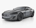 Jaguar XKR (X150) 2015 3D-Modell wire render