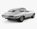 Jaguar E-type クーペ 1961 3Dモデル 後ろ姿