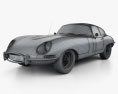 Jaguar E-type クーペ 1961 3Dモデル wire render