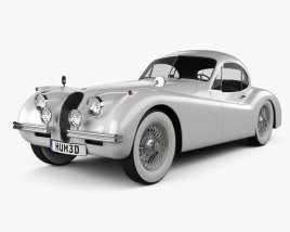 Jaguar XK120 coupe 1953 3D model