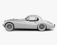 Jaguar XK120 coupe 1953 3D模型 侧视图