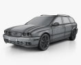 Jaguar X-Type estate 2009 3D-Modell wire render