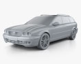 Jaguar X-Type estate 2009 Modelo 3D clay render