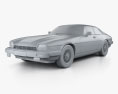 Jaguar XJ-S coupé 1996 3D-Modell clay render