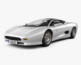 Jaguar XJ220 1992 Blueprint - Hum3D