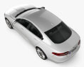Jaguar XF 2015 Modello 3D vista dall'alto