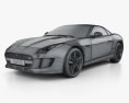 Jaguar F-Type S convertible 2016 3d model wire render