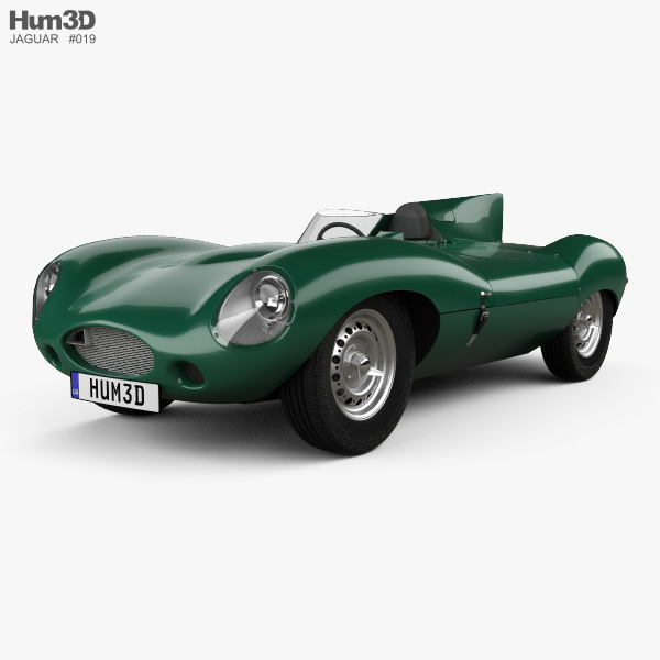Jaguar D-Type 1955 3D模型