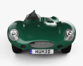 Jaguar D-Type 1955 3d model front view