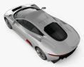Jaguar C-X75 2013 3D-Modell Draufsicht