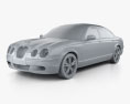 Jaguar S-Type 2008 3D модель clay render