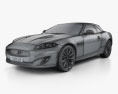 Jaguar XKR descapotable 2011 Modelo 3D wire render