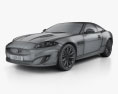 Jaguar XK coupé 2014 3D-Modell wire render